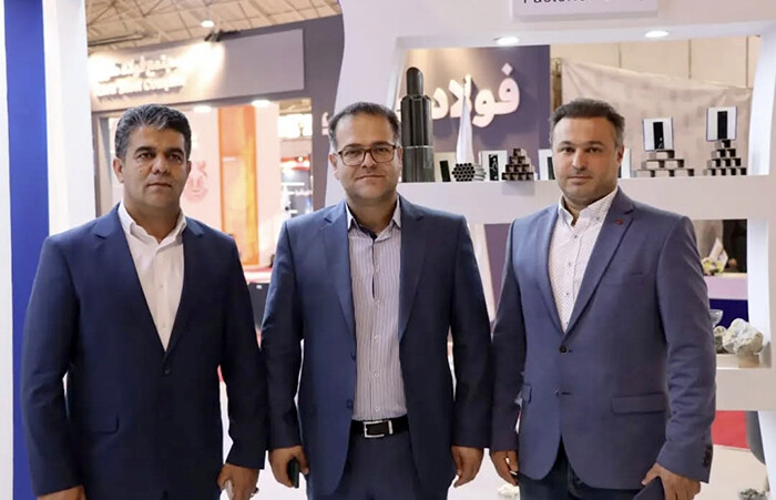 حضور مدیران ارشد گروه سرمایه‌گذاری گسترش فولاد تبریز در غرفه گروه صنعتی درپاد در متافو